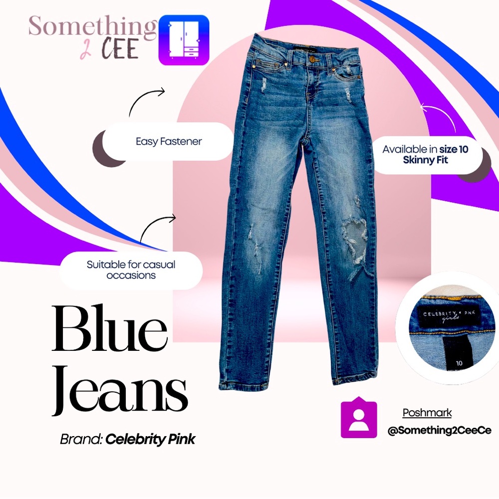 Celebrity Pink Ripped Jeans
Size: 10